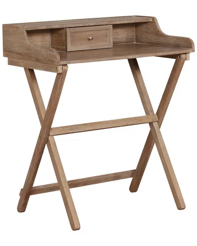 Linon Furniture Linon Coy Gray Wash Folding Desk