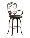 Linon Furniture Linon Crested Back Bar Stool