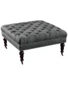 Linon Furniture Linon Isabelle Square Tufted Ottoman