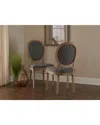 Linon Furniture Linon Liberty Charcoal Oval Back Chair