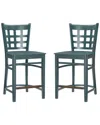 Linon Furniture Linon Lola Green Counter Stools Set Of 2