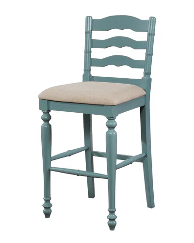 Linon Furniture Linon Melva Antique Blue Bar Stool