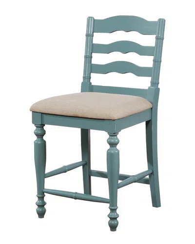 Linon Furniture Linon Melva Antique Blue Counter Stool