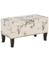 Linon Furniture Linon Tahlia Botanical Ottoman