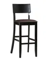 Linon Furniture Linon Torino Bar Stool In Black