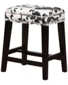 Linon Furniture Linon Walt Black Cow Print Counter Stool