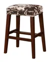 Linon Furniture Linon Walt Brown Cow Print Bar Stool