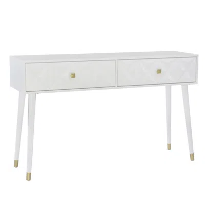 Linon Geo Console White