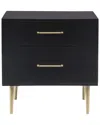 Linon Gwyneth Glam 2-drawer Night Stand