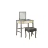 Linon Harper Vanity Set In Gray