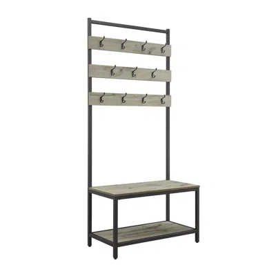 Linon Hayden Hall Tree Grey In Gray