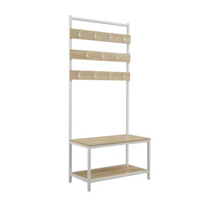 Linon Hayden Hall Tree White In Neutral