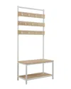 Linon Hayden Hall Tree White In Neutral