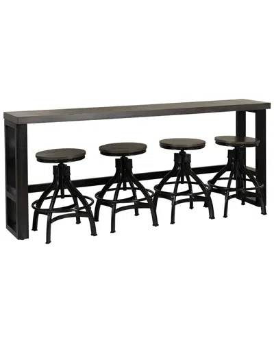 Linon Haywood 5pc Sofa Bar Set In Black