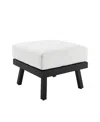 Linon Home Decor Acadian Outdoor Ottoman In Natural