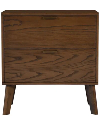 Linon Hudson 2-drawer Nightstand In Brown
