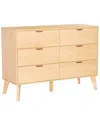 Linon Hudson 6-drawer Dresser