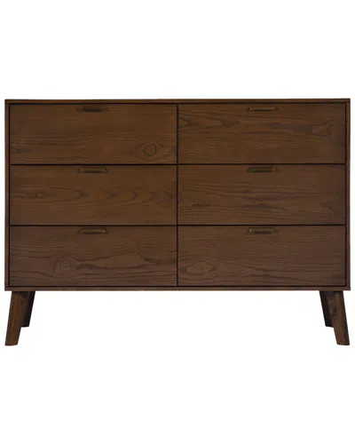 Linon Hudson Drawer Dresser In Brown