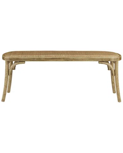 Linon Hyde Bentwood Bench In Neutral