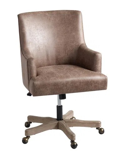 Linon James Office Chair In Brown