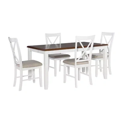 Linon Janisse 5-pc Dining Set In White