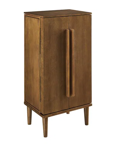 Linon Jenn Jewelry Armoire In Brown