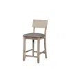Linon Jordan 24 In Gray Wash Counter Stool In Neutral