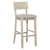 Linon Jordan 30 In Gray Wash Bar Stool In Neutral