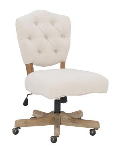 Linon Katie Office Chair In White