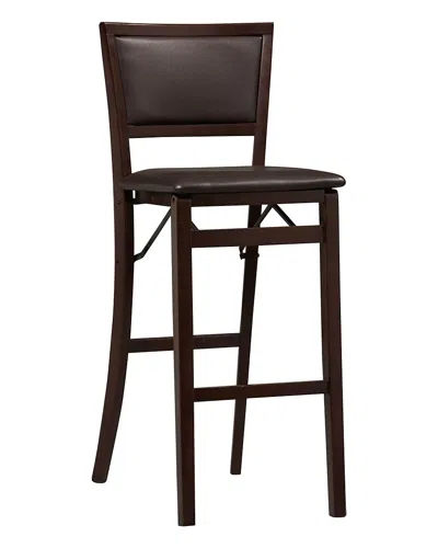 Linon Keira Folding Bar Stool In Brown