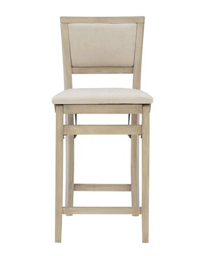 Linon Keira Pad Back Folding Chair