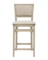 Linon Keira Pad Back Folding Bar Stool