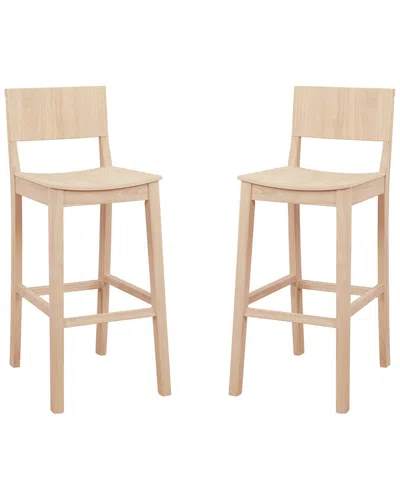 Linon Kentucky Pack Of 2 Barstools In Neutral