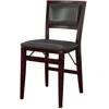 Linon Kiera 18 In Pad Back Folding Chair - Set Of Two In Black