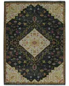 Linon Laurel Gazia Accent Rug In Black