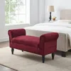 Linon Lillian Bench Berry In Red