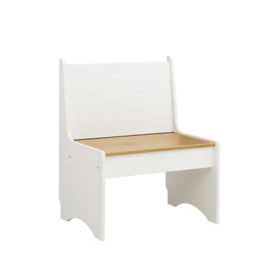 Linon Linson Small Back Rest Bench Honey White