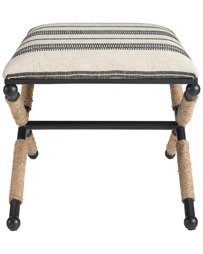 Linon Logue Campaign Ottoman In Multi