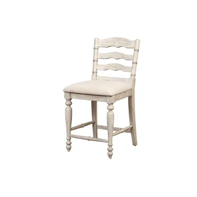 Linon Marino 24 In Counter Stool In White
