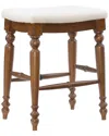 Linon Marino 25in Backless Counter Stool In Brown