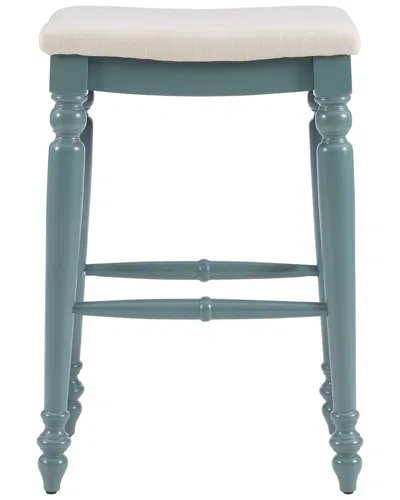 Linon Marino Backless Barstool In Blue