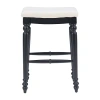 Linon Marino Backless Barstool In Black