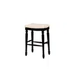 Linon Marino Black Backless Bar Stool