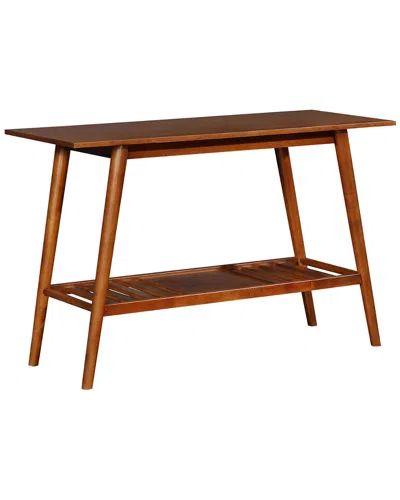 Linon Marion Console Table In Brown