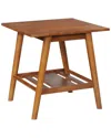 Linon Charlotte End Table In Brown