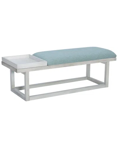 Linon Max Bench With Tray In Blue