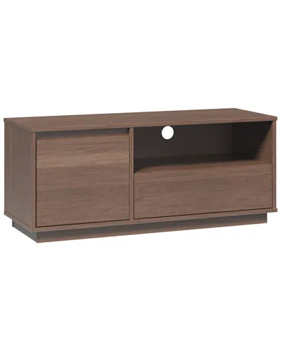 Linon Maxton Mid Century Media Console In Brown