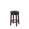 Linon Maya Black 24 Inches Counter Stool In Brown
