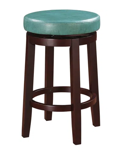 Linon Maya Teal 24 Counter Stool In Blue