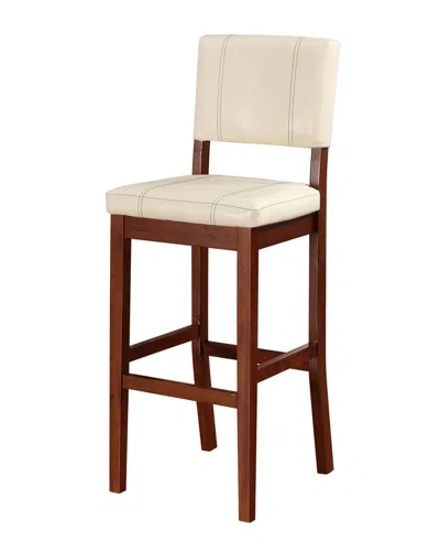 Linon Milano Bar Stool In Brown